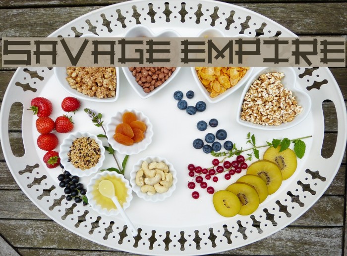 Savage Empire Font examples