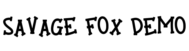 Savage Fox Demo  नि: शुल्क फ़ॉन्ट्स डाउनलोड