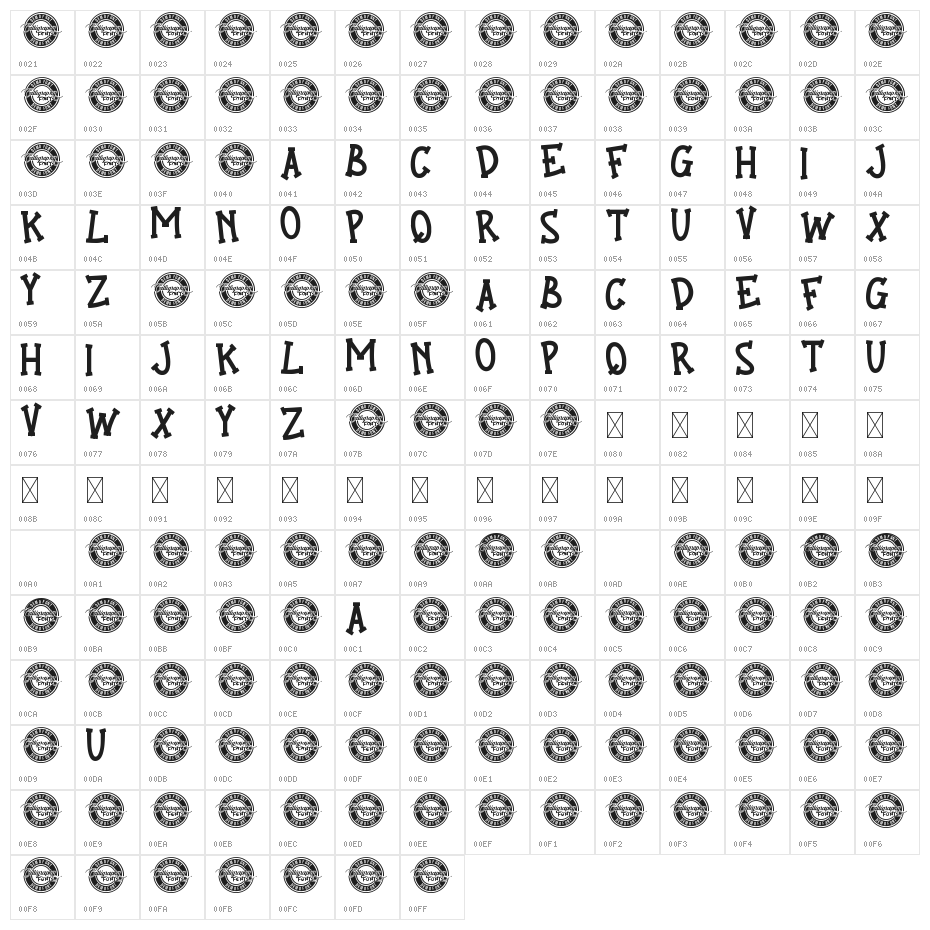 Savage Fox Demo Character Map