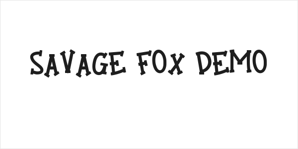 Savage Fox Demo Logo