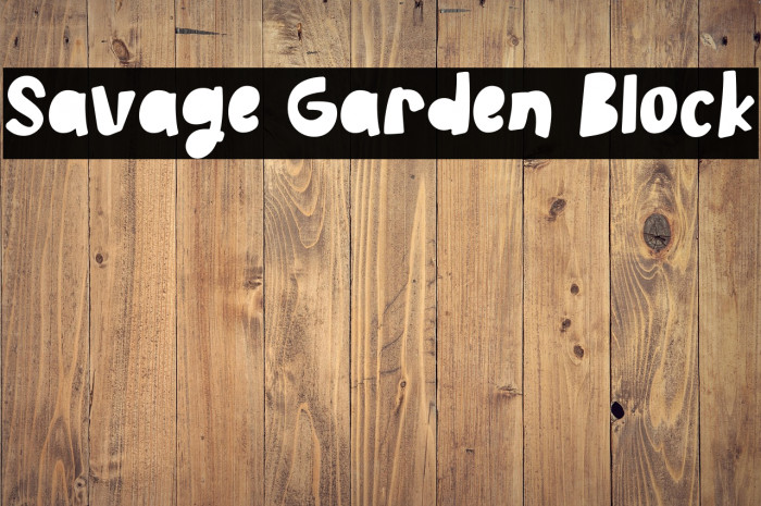 Savage Garden Block Example 2