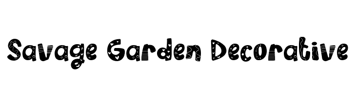 Savage Garden Decorative  免费字体下载