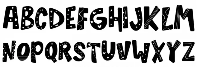 Savage Garden Decorative Schriftart Groß