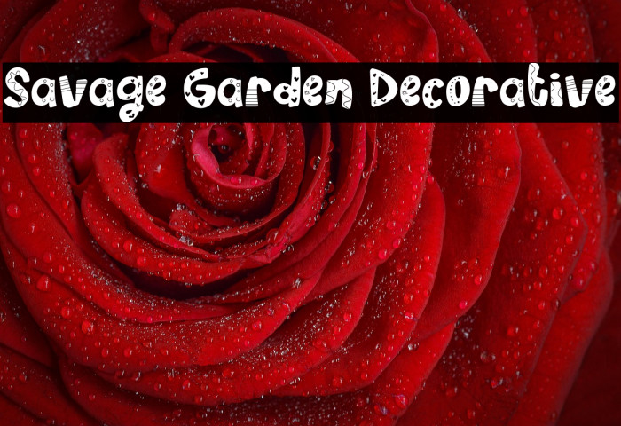 Savage Garden Decorative Example 3
