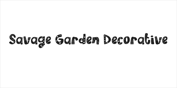 Savage Garden Decorative Logo