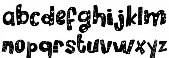 Savage Garden Decorative Font LOWERCASE