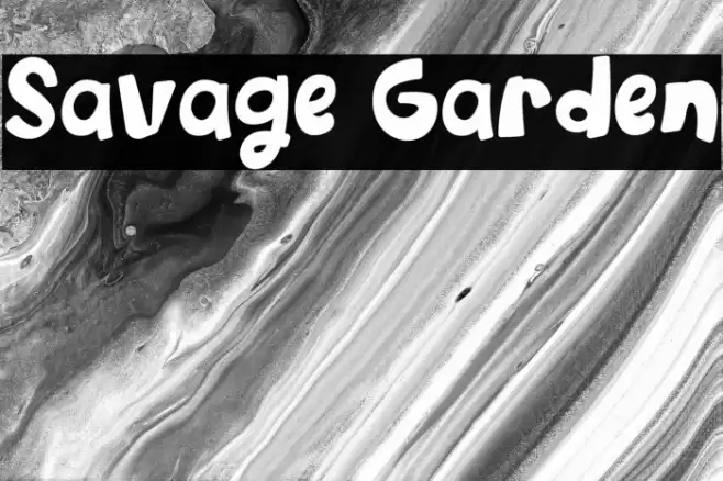 Savage Garden خط examples