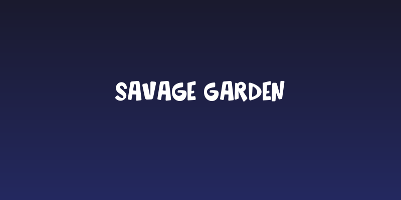 Savage Garden Social Header