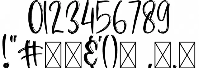 Savage Font OTHER CHARS