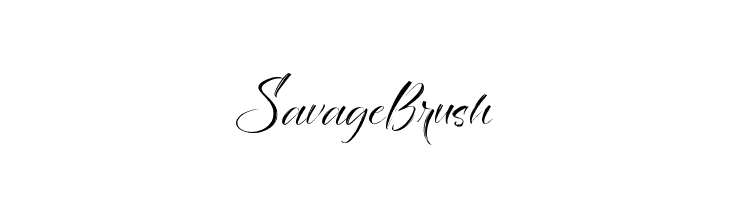 SavageBrush  لخطوط تنزيل