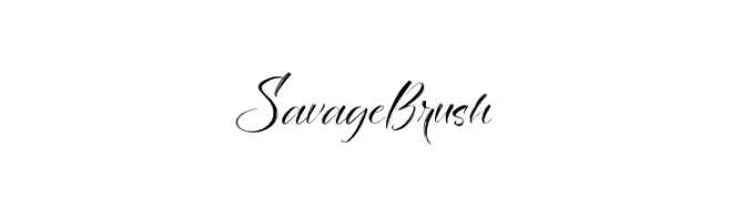 SavageBrush  नि: शुल्क फ़ॉन्ट्स डाउनलोड