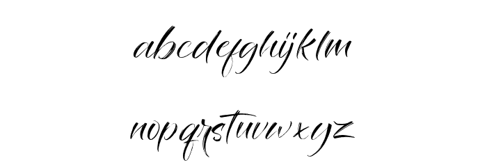 SavageBrush Font LOWERCASE
