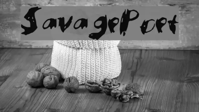 SavagePoet Font examples