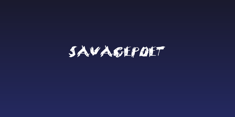 SavagePoet Social Header