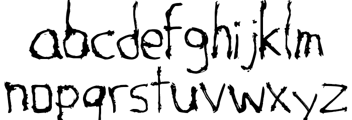 Savage Font LOWERCASE