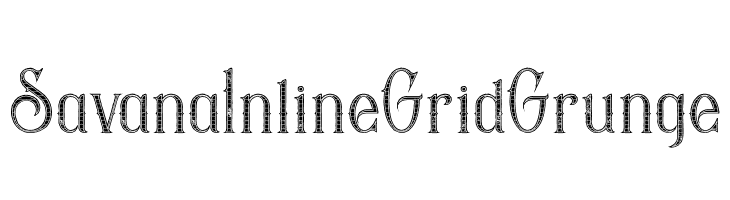 Savana Inline Grid Grunge  les polices de caractères gratuit tlcharger