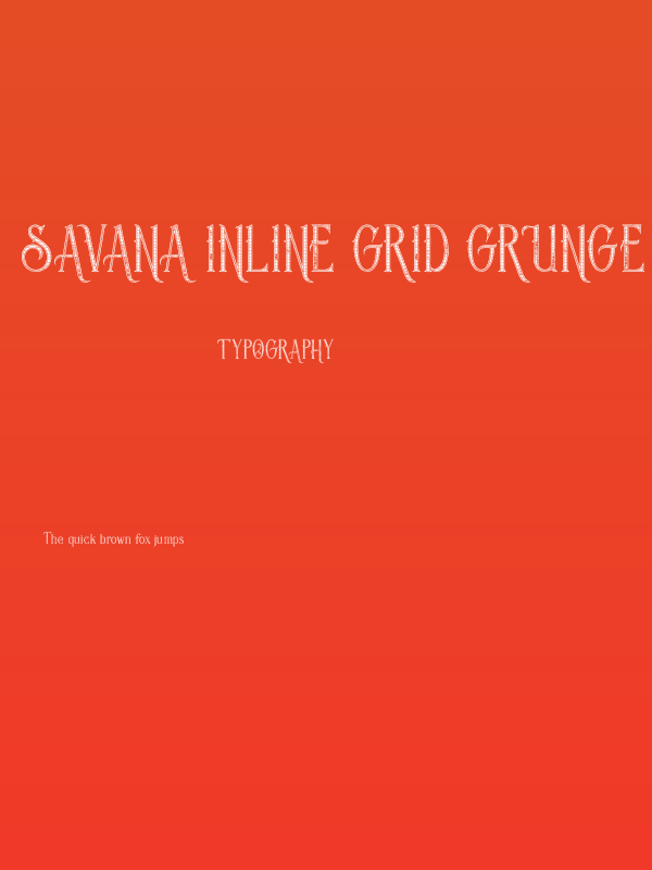 Savana Inline Grid Grunge Poster
