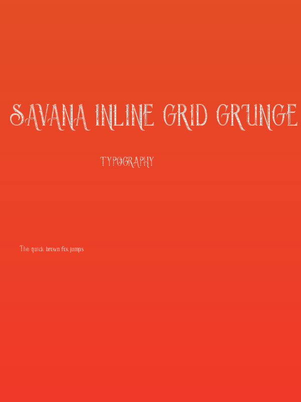 Savana Inline Grid Grunge Poster