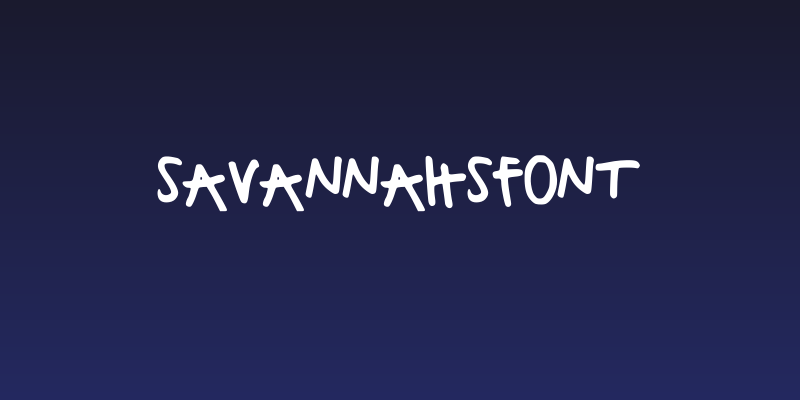 SavannahsFont Social Header