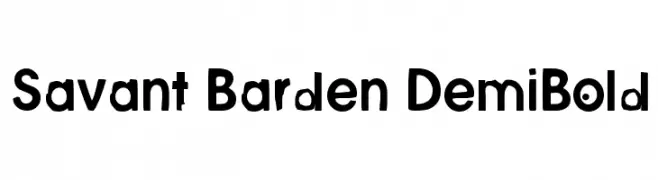 Savant Barden DemiBold  フリーフォントのダウンロード