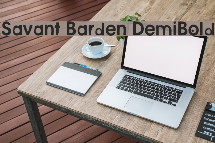 Savant Barden DemiBold Font examples
