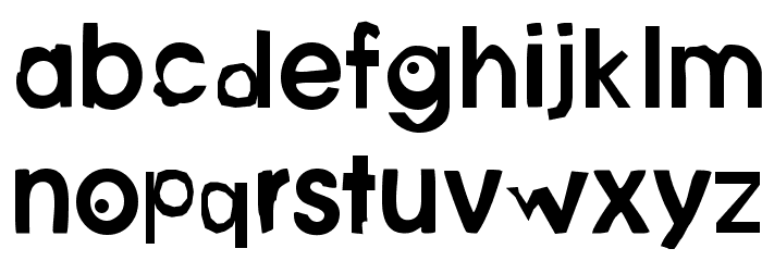 Savant Barden DemiBold Font LOWERCASE