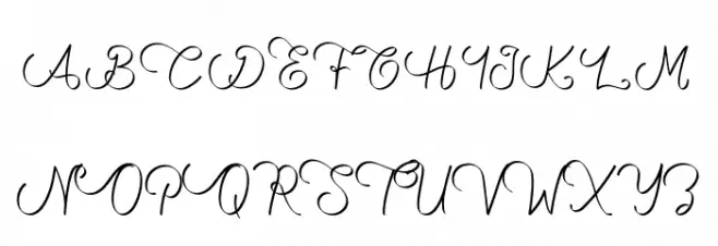 Savattera Schriftart Groß