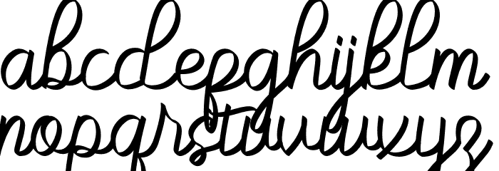 Savattera Font LOWERCASE