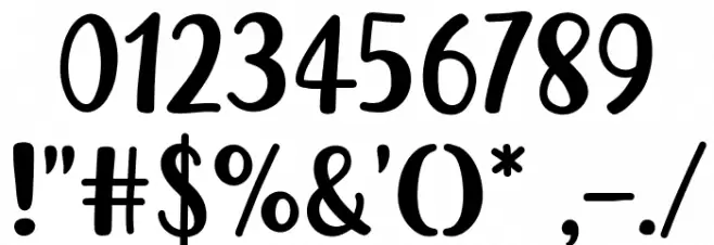 Save Lemon Font OTHER CHARS