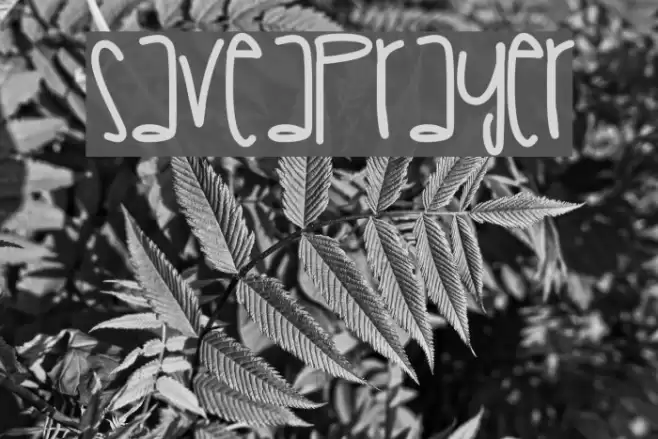 SaveAPrayer Font examples