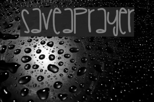 SaveAPrayer Font examples