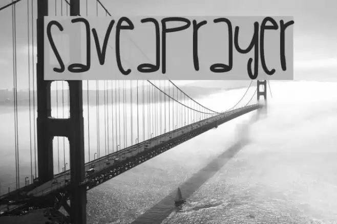 SaveAPrayer Font examples