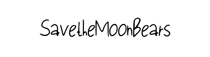 Save_the_Moon_Bears Font