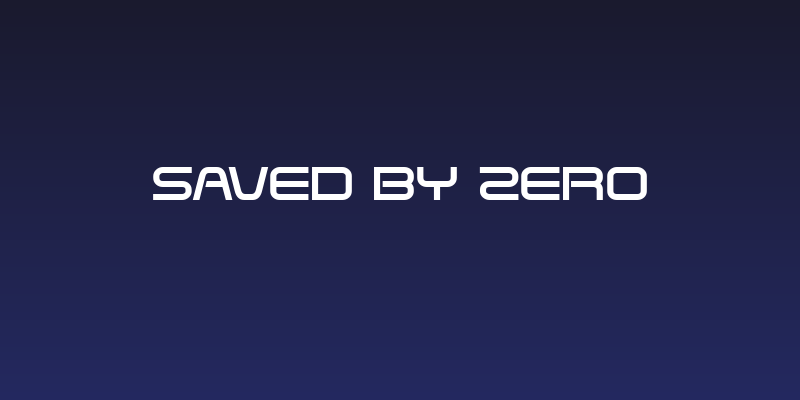 Saved By Zero Social Header