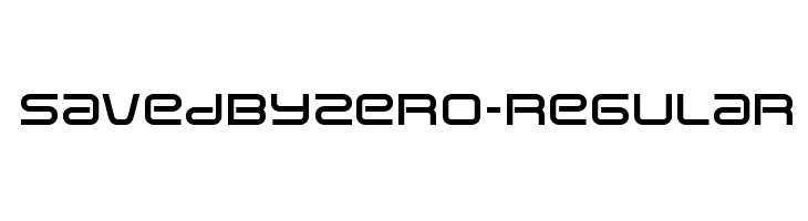 SavedByZero-Regular Font