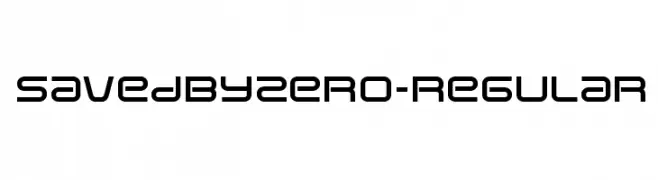 SavedByZero-Regular  免费字体下载