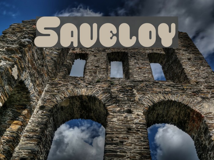 Saveloy Font examples