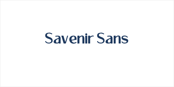 Savenir Sans Logo