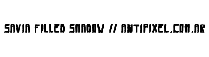 Savia Filled Shadow // ANTIPIXEL.COM.AR Font