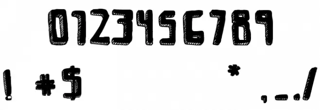 Savia Filled Shadow // ANTIPIXEL.COM.AR Font OTHER CHARS