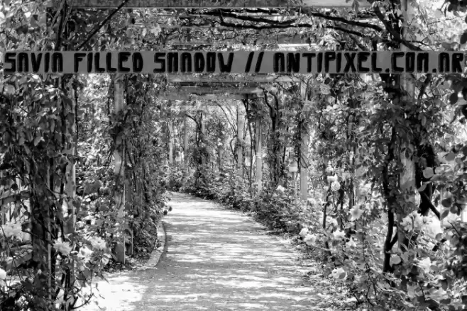 Savia Filled Shadow // ANTIPIXEL.COM.AR Font examples
