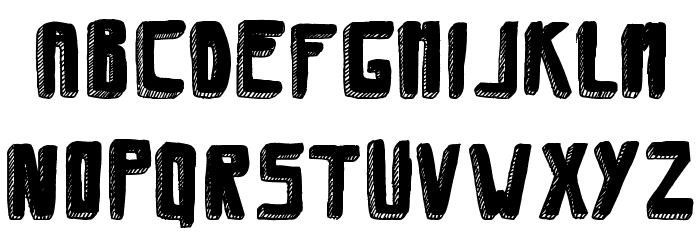 Savia Filled Shadow // ANTIPIXEL.COM.AR Font LOWERCASE