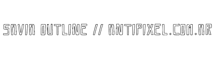 Savia Outline // ANTIPIXEL.COM.AR  لخطوط تنزيل