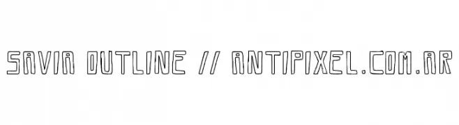 Savia Outline // ANTIPIXEL.COM.AR  नि: शुल्क फ़ॉन्ट्स डाउनलोड