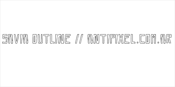 Savia Outline // ANTIPIXEL.COM.AR Logo