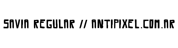 Savia Regular // ANTIPIXEL.COM.AR  フリーフォントのダウンロード