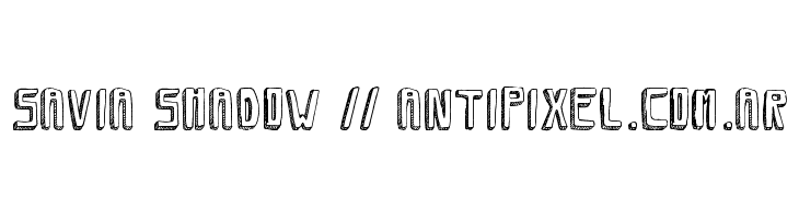 Savia Shadow // ANTIPIXEL.COM.AR Font