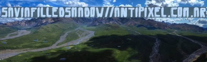 SaviaFilledShadow//ANTIPIXEL.COM.AR Font examples
