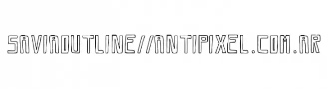 SaviaOutline//ANTIPIXEL.COM.AR  baixar fontes gratis