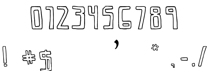 SaviaOutline//ANTIPIXEL.COM.AR Font OTHER CHARS